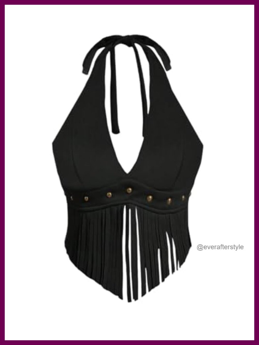 Faux Suede Fringe Halter Tank Top Sleeveless Cowgirl Western Festival Going Out